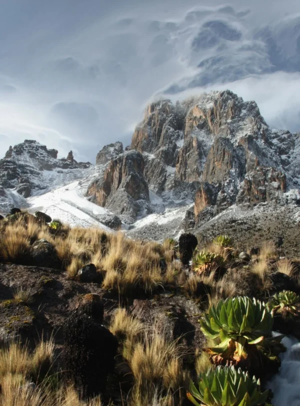 Mt Kenya mountain view - 4 Days Mt Kenya climbing: up Naro Moru down Sirimon